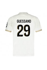 OGC Nice Evann Guessand #29 Jalkapallovaatteet Vieraspaita 2024-25 Lyhythihainen